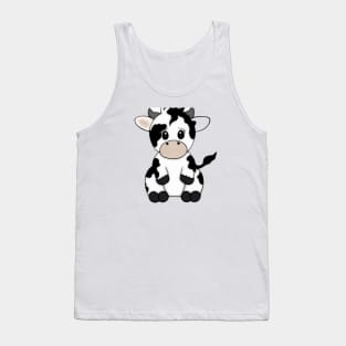 Cute Cow Drawing Tank Top